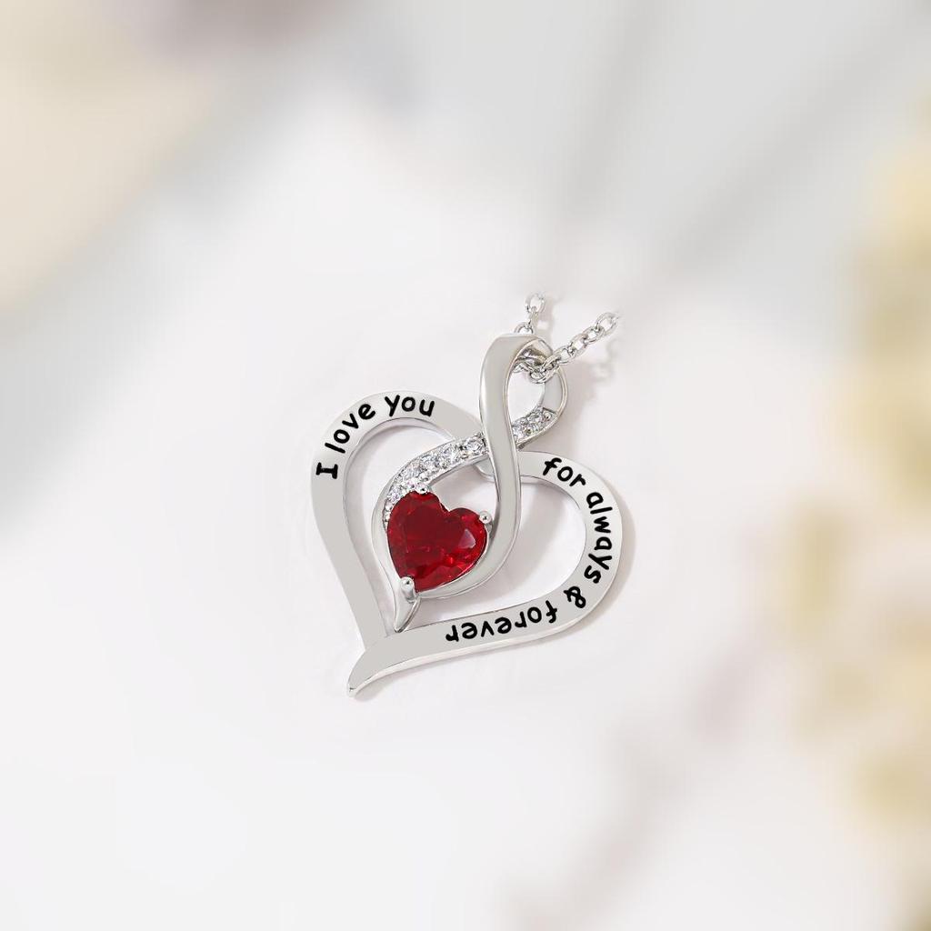 Starlight Stone Eternal Love Heart Necklace for Women