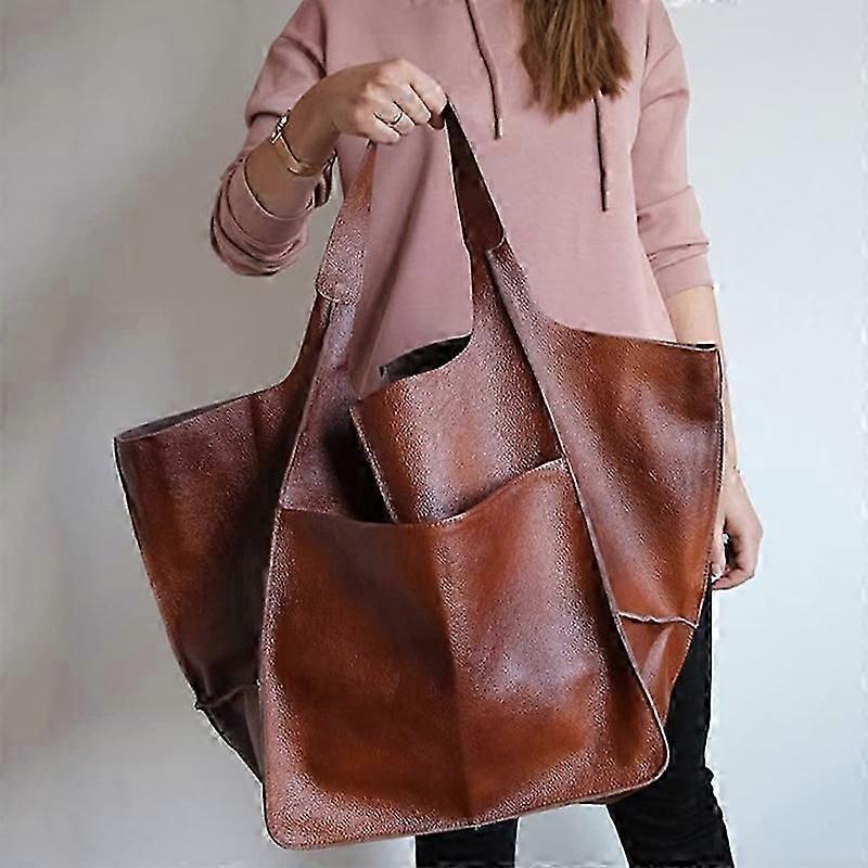 Large Tote Bags For Women,Huge Oversized Leather Tote Bag,Extra Large Capacity Bucket Purse And Handbag For Work