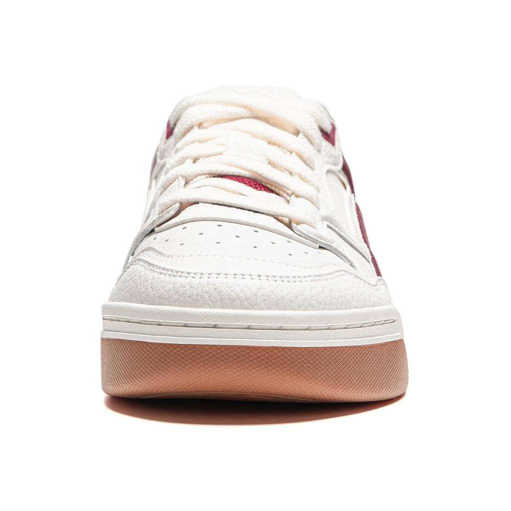 New LiNing Moon White 2.0 Anti Slip And Wear Resistant Breathable Low Top Skateboard Shoes Men's White Red AGCU275-2
