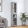 Vidaxl Tall Cabinet, Concrete Grey, 34.5X34X180 Cm