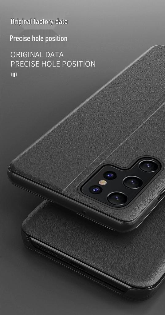 Samsung S26 Ultra Magnetic Flip Leather Phone Case - Anti-Fall & Smart Sleep Holder