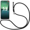 Case for Xiaomi 13 Reinforced Protection TPU Shockproof Transparent with Black Lanyard