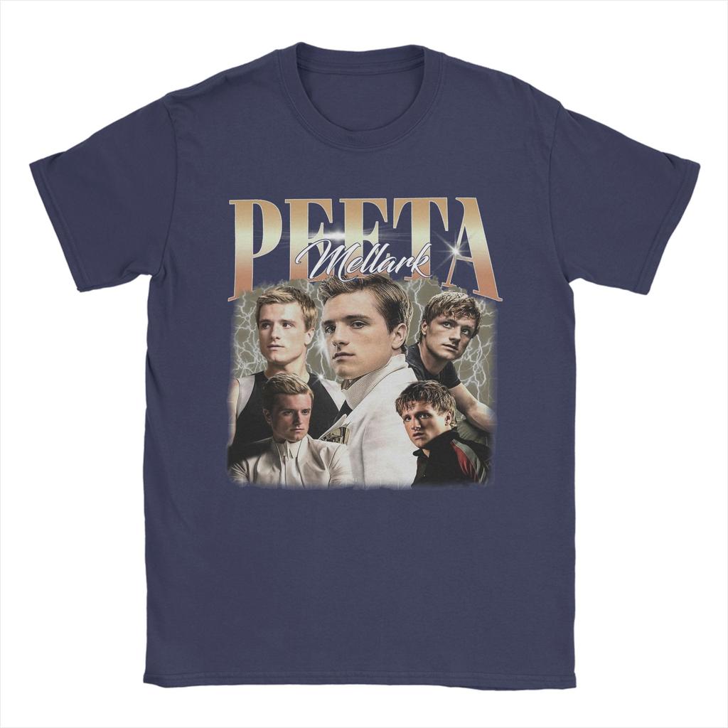 Peeta Mellark Limited Hunger Games TShirt for Men Fashion 100 Cotton Tees Round Neck Short Sleeve T Shirts Graphic Clothing