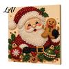 Progetti Artistici per Alleviare lo Stress Kit Perle Finte di Natale Pittura Capanna Innevata di Babbo Natale Kit Artigianale 3D Scintillante con Perline Fai da Te per Adulti Parete per le Festività Invernali di Casa