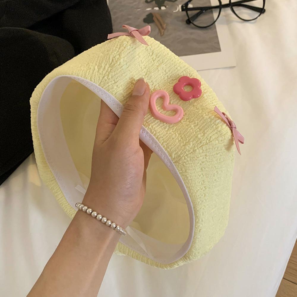 Colorful Pumpkin Hat Korean Style Painter Hat Casual Bow Berets Cap  Daily