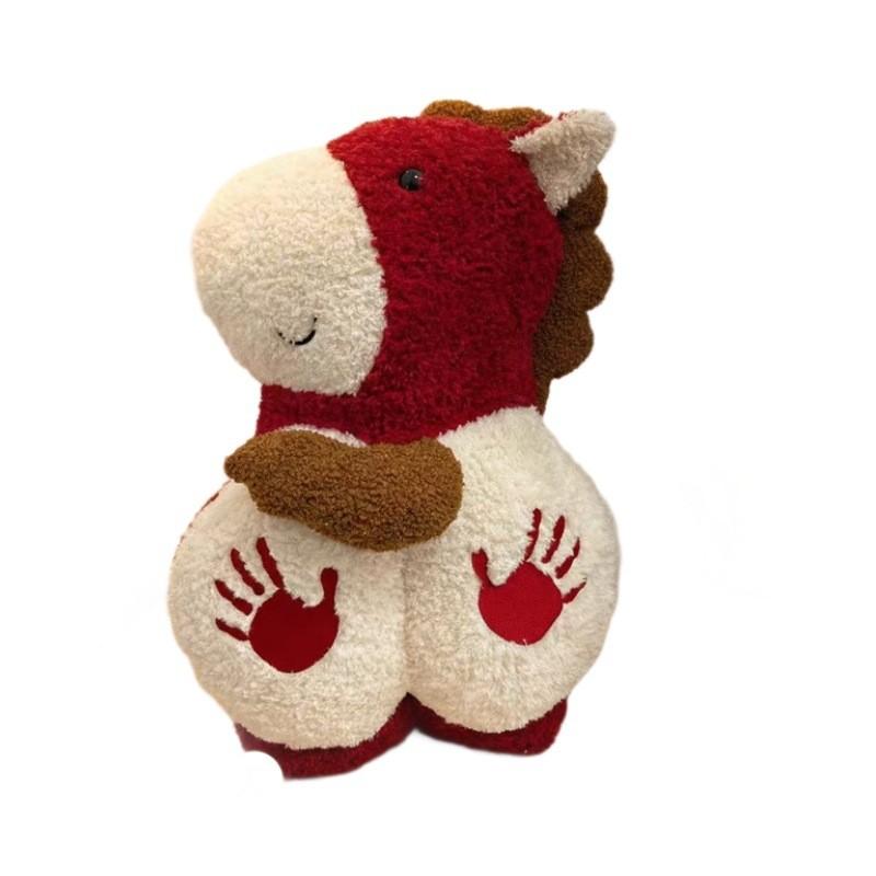 

Year Of The Horse Plush Pillow With Pp Cotton Filling For Living Room Decor And Comfort 45x30cm