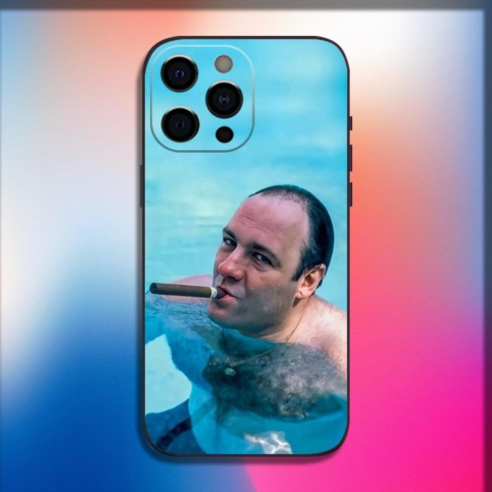 The S-Sopranos TV Phone Case For iPhone 16,15,14,13,12,11,Pro,X,XS,Max,XR,Plus,Mini Soft Black Cover