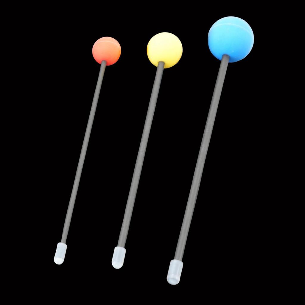 3 kusy třecí gongové paličky Akustický perkusní doplněk Materiál EVA Všestranné zvukové efekty