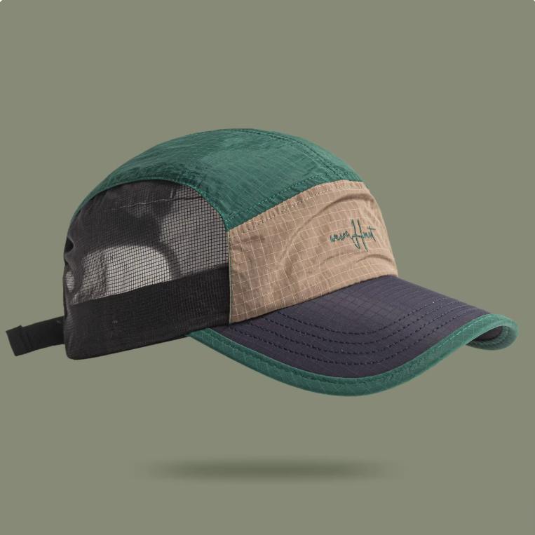 Unisex Quick-Dry Running Cap Breathable Mesh Nylon Hat for Hiking Camping Outdoor Activities