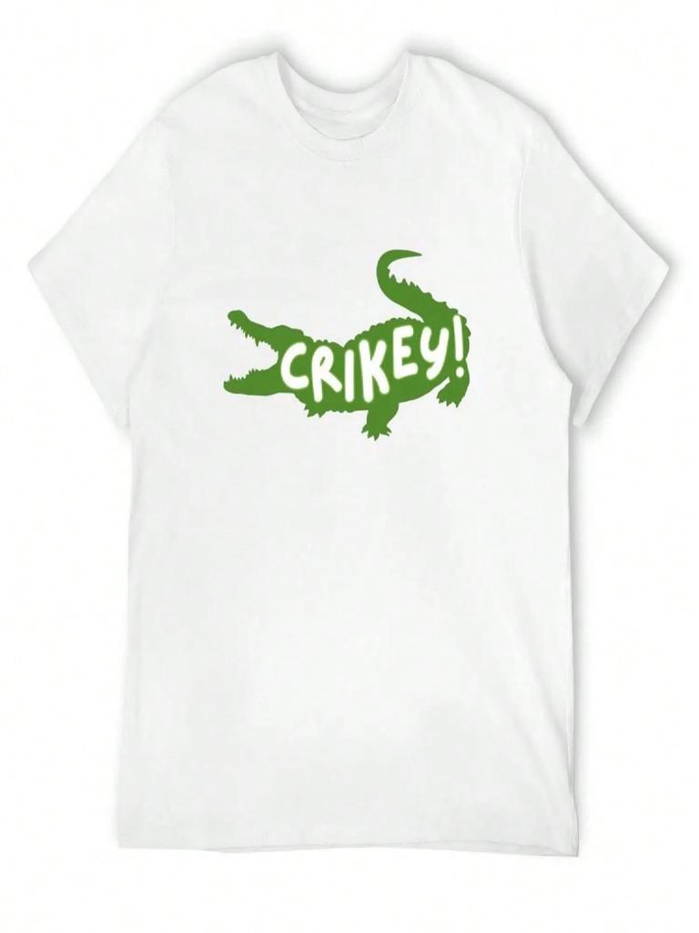 Crocodile Crikey T-Shirt Graphic Tee Shirt Graphics Vintage Graphic Tee Plus Size Clothes Plain T Shirts unisex