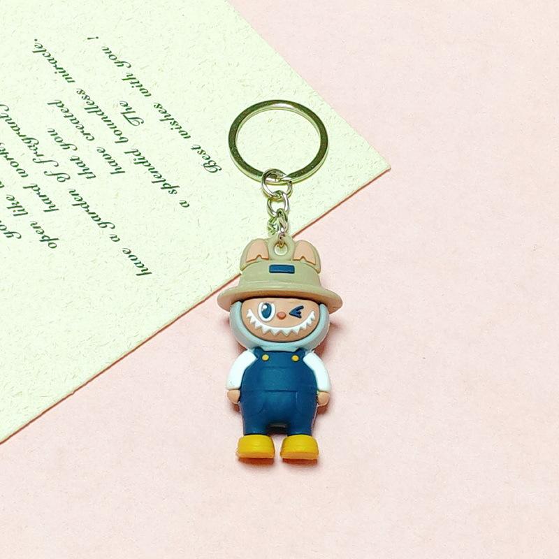 

Keychain Labubu The Monsters children s for backpack, keys 5.5 cm 5.5 синій