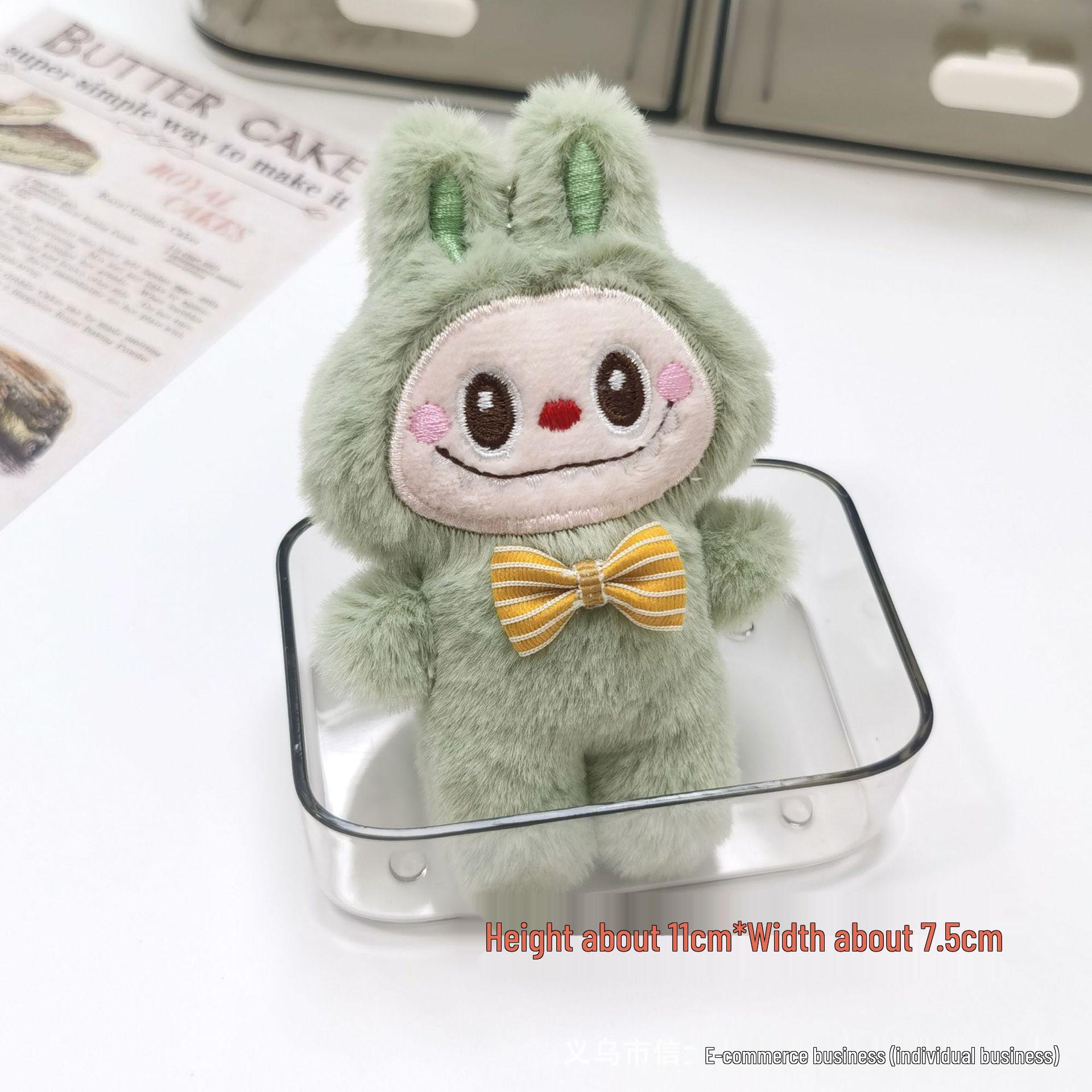 

Плюшевий брелок Labubu 3-го покоління: Подарунок Лялька та Шарм для Рюкзака Colorful Keychain (Squeaky)