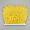 8-10cm Ostrich Feather Trims for Needlework and Handicraft Black Plume Skirt Decoration Natural Feathers Ribbon Fringe