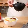 Bol à Nouilles Double Anse avec Couvercle, Chaleur Maintenue, Micro-ondable - Qualité Alimentaire pour Ramen et Repas d'Enfants.