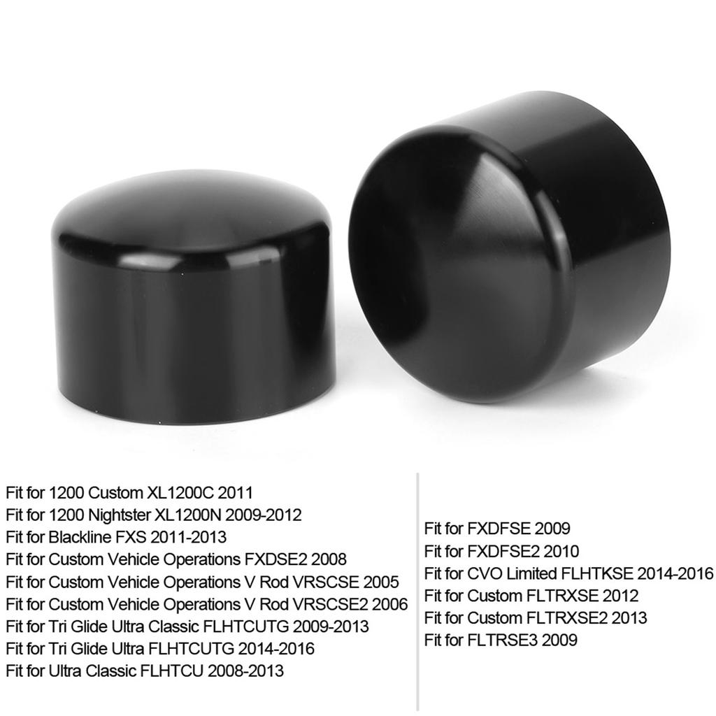 Motorrad Vorderachskappe Aluminiumlegierung Mutterabdeckung Passend für Tri Glide