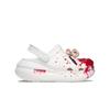 Crocs Crush Clog EVA Eight Rhapsody Blood Lesion Personalised Graffiti Trendy Simple Hole Shoes Unisex White