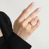 Ins Style Simple Geometric Circle Titanium Steel Ring Women's High-end Finger Ring Bracelet
