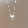 2024 Women's French Ballet Bow Pendant Necklace - Trendy Clavicle Accessory