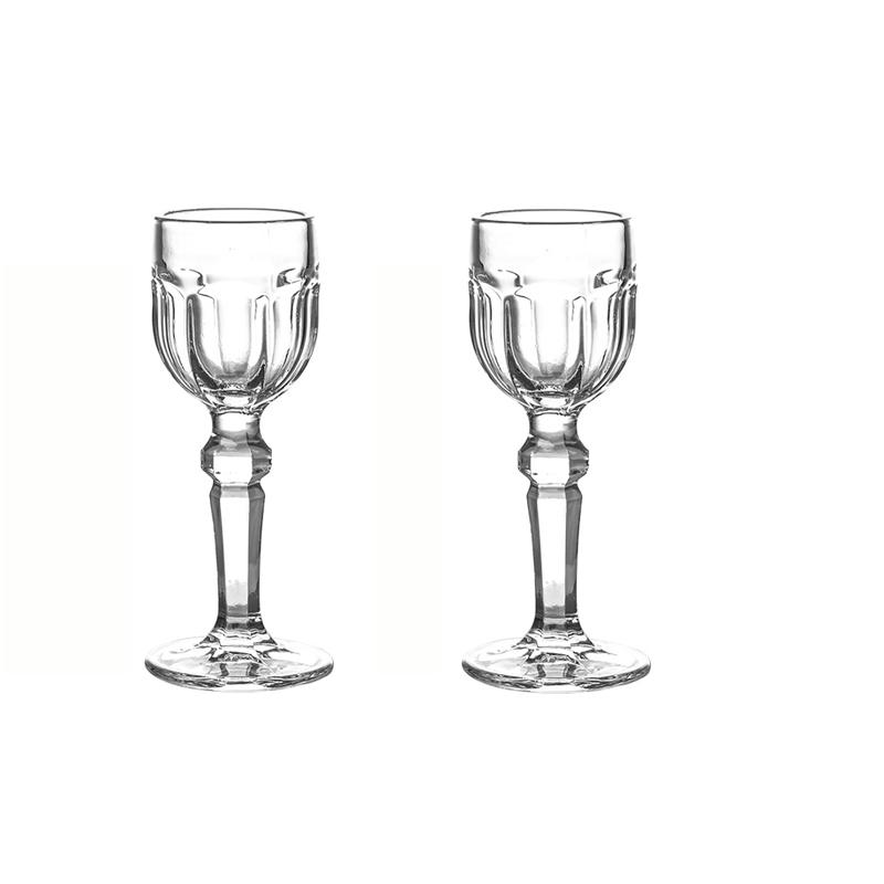 15ml Cocktail Glass Exquisite Drinking Glasses Wine Goblet Small Wine Glass 2pcs Sets Transparent Spirits Cup Shot Glass Gifts