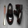 2025 Direct Supply British Style Formal Wear Business Casual Leather Shoes Bright Leather Oxford Shoes Genuine Leather Wedding Shoes Platform Height