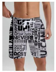 Men's Beach Shorts, Hawaiian Fashion, Summer Bathroom Shorts, Men's Beach Clothing