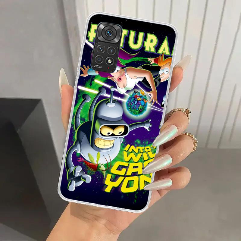 Cartoon F-Futuramas Phone Case for Xiaomi Redmi Note 14 13 12S 12 11S 11 Pro Plus 11T 11E 10S 9 9S Soft Funda Print Shell Note 1