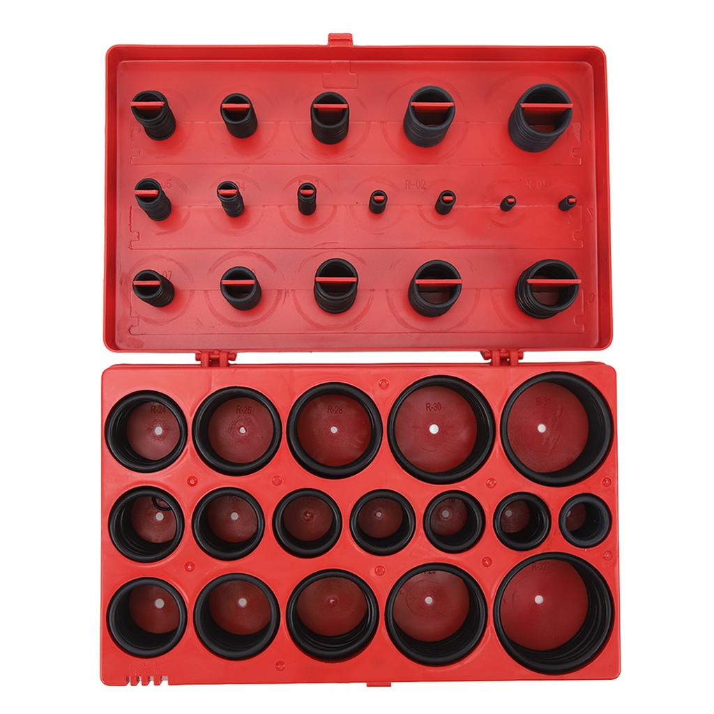 419 PCS O Ring Washer Assortment Kit Automotive Metric Nitrile Rubber O Ring Case Oil Proof Kit for