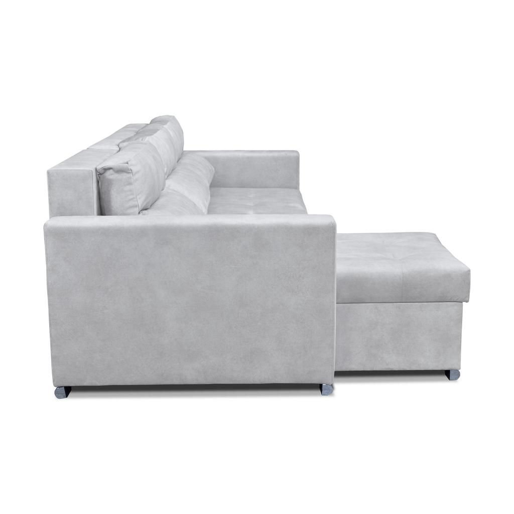 Varius BIG Corner Sofa Bed with Sleeping Containers Family Furniture Gray