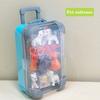 Dollhouse Mini Suitcase Trolley Luggage Handbag Model Candy Box Toy Stand Pretend Play Toy Suitcase Toys for Doll House Decor Pet Grooming Dressing