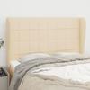 VidaXL Headboard with Ears Cream 147x23x118-128 Cm Fabric3117959