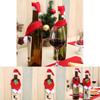 Wine Elegant Christmas Bottle Scarf And Hat Set Crafted From Soft Non Woven Fabric For Festive Cheer