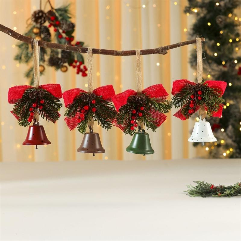 Metal Decorative Bells Christmas Bells Ornament for Christmas Tree Christmas Tree Decorations Hanging Bell