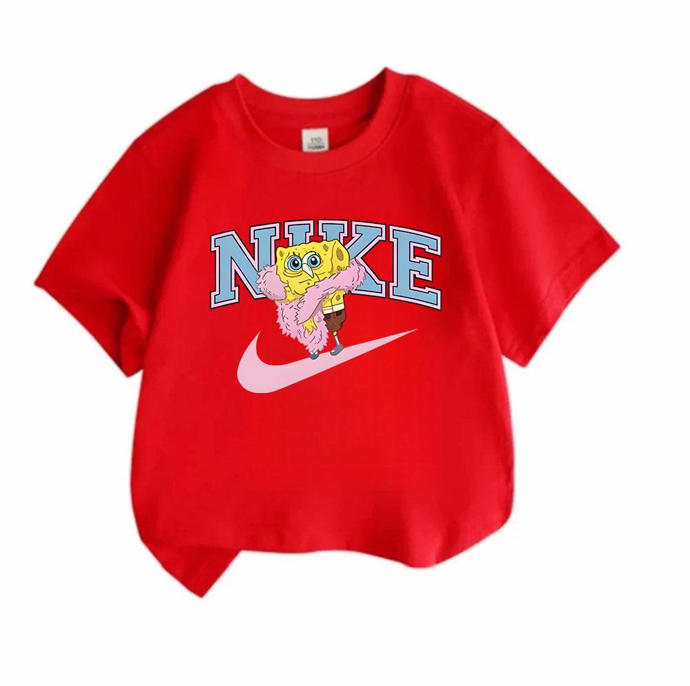 Cute Cartoon Sponge Character Print Kids Boys Girls 100% Cot