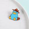 Perry the Platypus Enamel Pin Cartoon Anime Characters Green Pet Brooch Lapel Backpack Badge Fashion Jewelry Gift for Friends