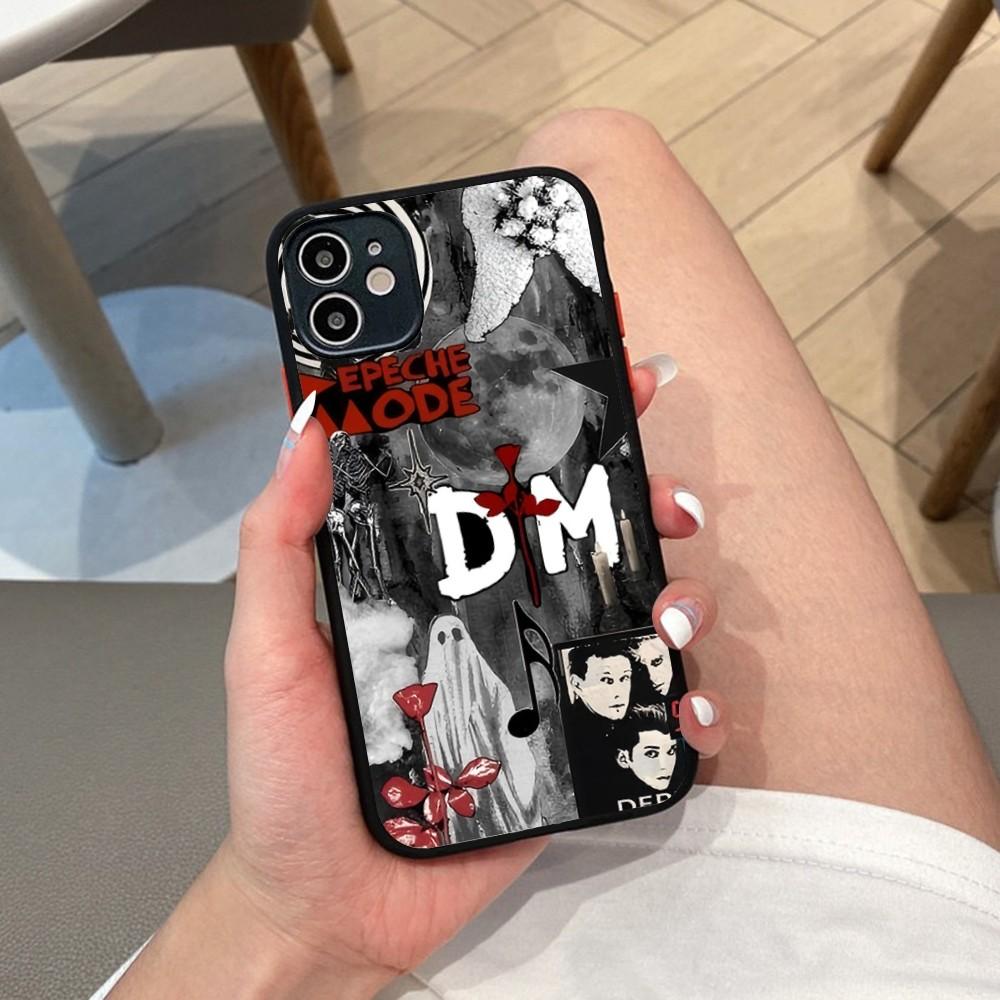D-depeche M-mode Band Phone Case For iPhone 14 X XR XS 7 8 Plus 11 12 13 Pro MAX 13mini Matte Shockproof Case
