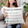 1Pc Spanish 5-4-3-2-1 Grounding Technique Pillow Cover, Polyester 2D Double Sided Print Cushion Case, Mental Health Throw Pillow
