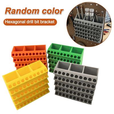 50 Holes Drill Bits Organizer Easy Storage Screwdriver Storage Rack Workshop