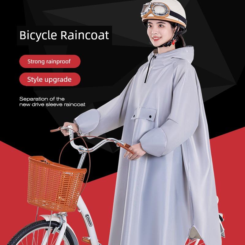 Bicycle Poncho for Work Commuter People's Car Separation Special 2025 New Mountain Bike Student Riding Raincoat Women