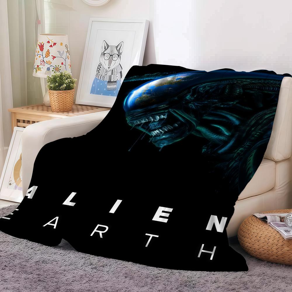 Sci-Fi Movies A-alien E-earth Blanket Warm And Soft Suitable For Bedroom Living Room Sofa Bed Office Travel Camping