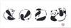 Miyamoto Kenema Tenugui Hand 35 X Panda 50030 Miyamoto-Towel Japanese-made Chū-dyed Towel, 90cm, Design,