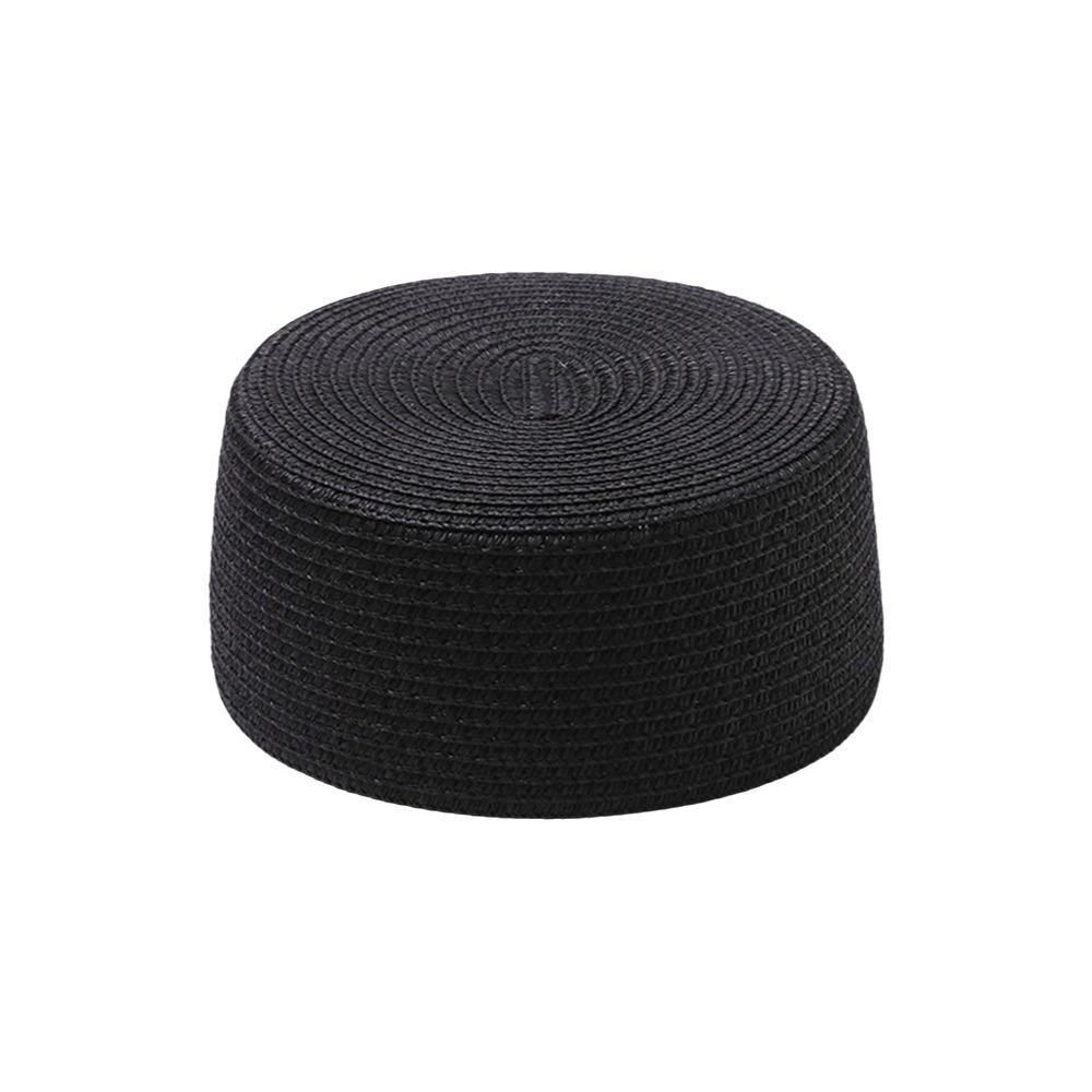 Structured Crown Brimless Cap Solid Painter Hat New Straw Pillbox Hat Formal Occasions