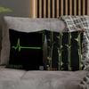 Green T-Type O N-Negative Pillow Case For Sofa Decor Car Office Room Printing Cushion Cover Decorations and Protector