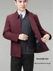 2025 Winter Men's Middle-Aged Down Jacket with Detachable White Duck Down Liner - Cold-Resistant Outerwear for Dad