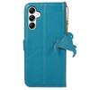 For Samsung Galaxy A16 5G/A16 4G Case RFID Blocking Genuine Cow Leather Phone Cover