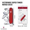 VICTORINOX Super Tinker Red Outdoor Camping Convenient and Compact for and Other Uses Includes Phillips Screwdriver and Scissors Multi-Tool -