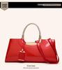 European & American Glossy Patent Leather Handbag: Women's Shoulder, Crossbody, Wedding, Bridal, Banquet Bag.