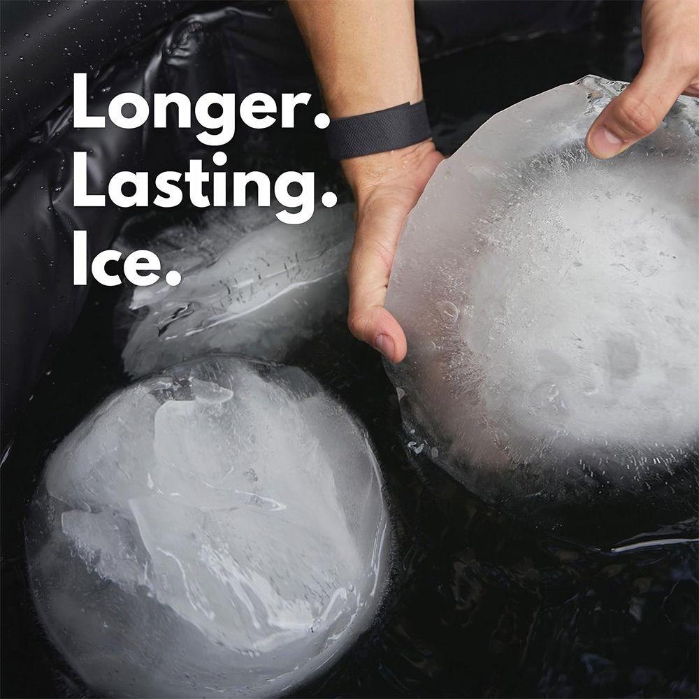 Silicone Large Ice Grid Mould Reusable Ice Cube Box Durable Ice Block Mold