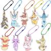 Anime Figure Pokemon Eeveelution Leafeon Eevee Jolteon Glaceon Sylveon Espeon Umbreon Flareon Acrylic Keychain Bag Pendant 5cm