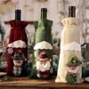 Style Button Coat Style Christmas Decor Christmas  Table  Ornaments Home Decor Wine Bottle Cover