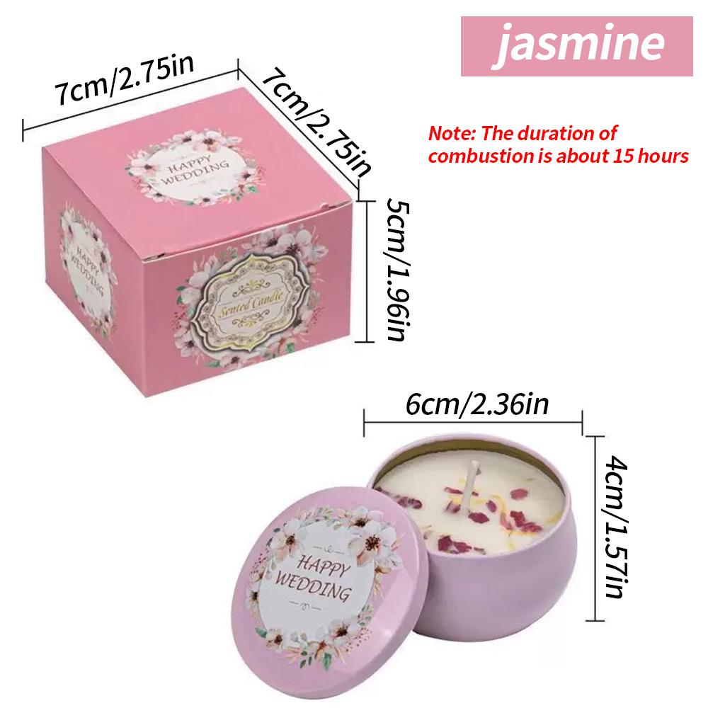 1 Piece - Dried Flower Aromatherapy Candle | Combination of Soy Wax Oil and Essential Oil | Ideal Gift for Female Friends